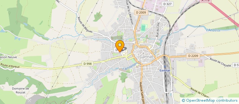 localisation de l'entreprise SCI JACC IMMO  GANNAT