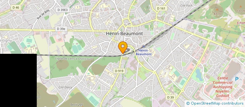 localisation de l'entreprise SCI JACDAN à HENIN-BEAUMONT