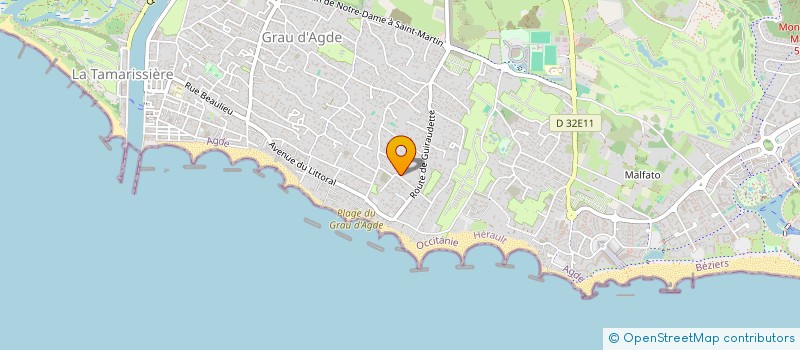 localisation de l'entreprise SCI JACEDREAM  AGDE