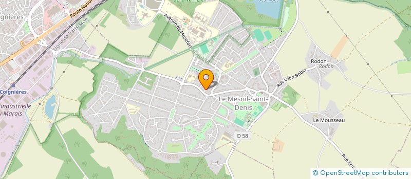 localisation de l'entreprise SCI JACFREMON  LE MESNIL-SAINT-DENIS