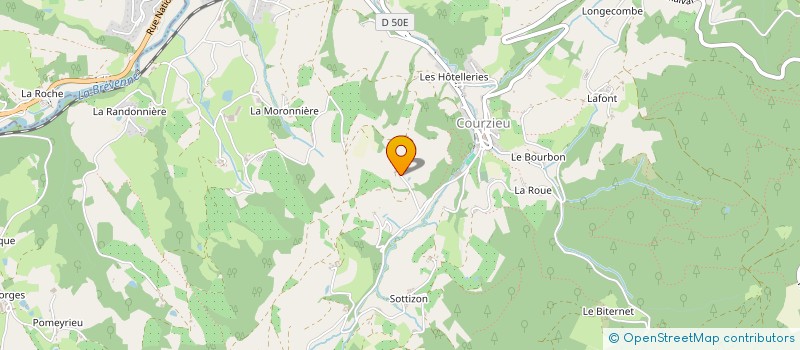 localisation de l'entreprise SCI JACHUG  COURZIEU