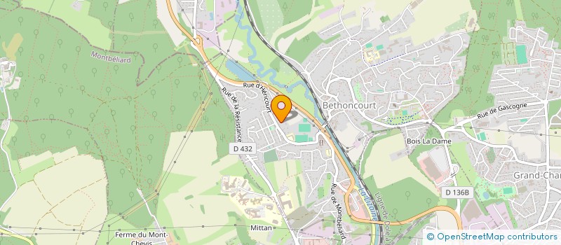 localisation de l'entreprise SCI JACINTHE  BETHONCOURT