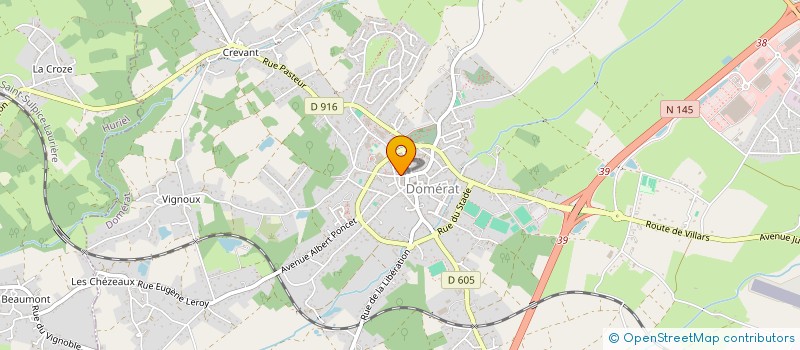localisation de l'entreprise SCI JACINTHE à DOMERAT