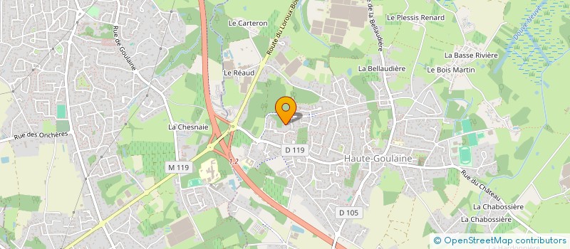 localisation de l'entreprise SCI JACINTHE BLEUE  HAUTE-GOULAINE