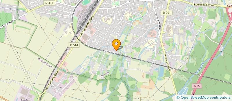 localisation de l'entreprise SCI JACINTHES  COLMAR