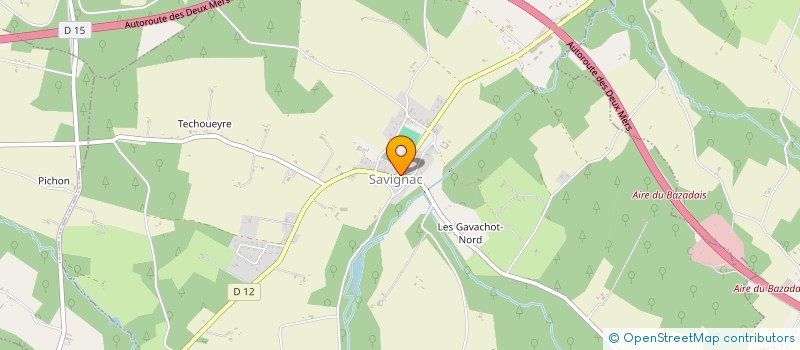 localisation de l'entreprise SCI JACJOE  SAVIGNAC