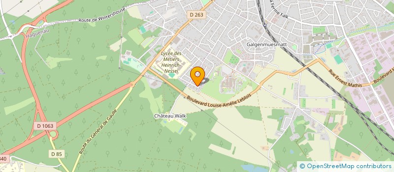 localisation de l'entreprise SCI JACK  HAGUENAU