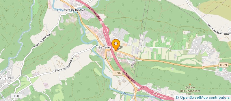 localisation de l'entreprise SCI JACK  MEYREUIL