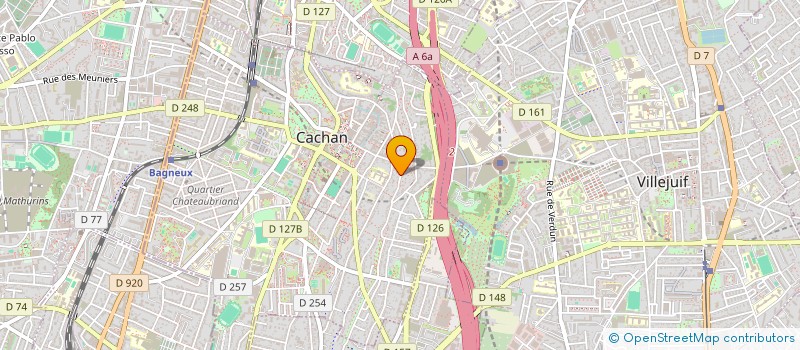 localisation de l'entreprise SCI JACK  CACHAN