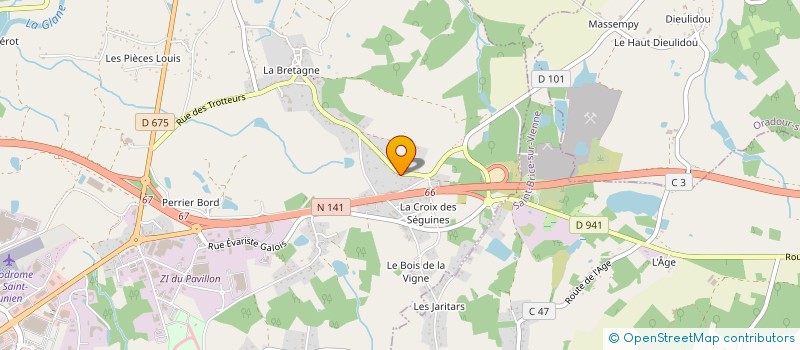 localisation de l'entreprise SCI JACKHER à SAINT-JUNIEN