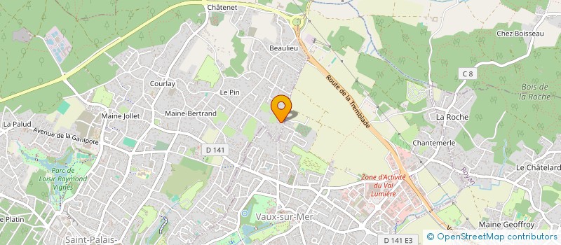 localisation de l'entreprise SCI JACKI  SAINT-PALAIS-SUR-MER