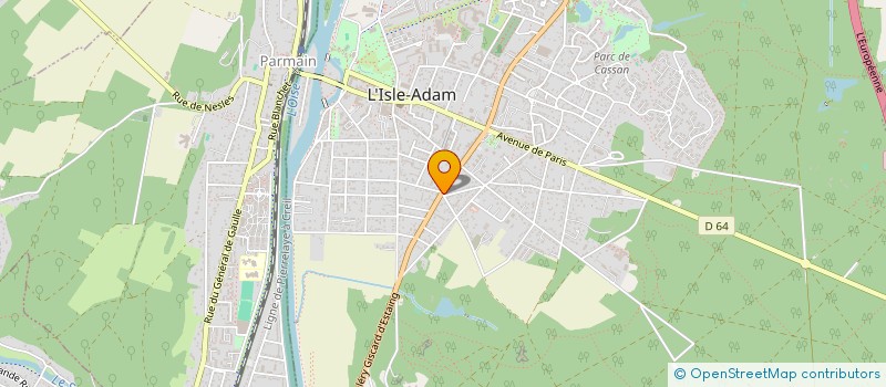 localisation de l'entreprise SCI JACKI DAN  L'ISLE-ADAM