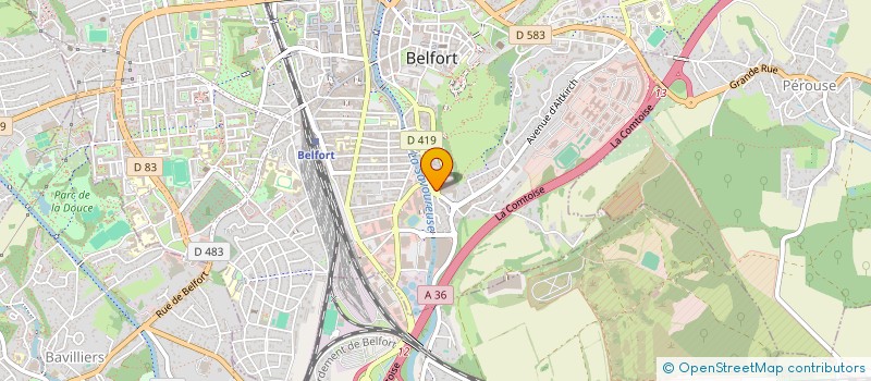 localisation de l'entreprise SCI JACKLOW à BELFORT