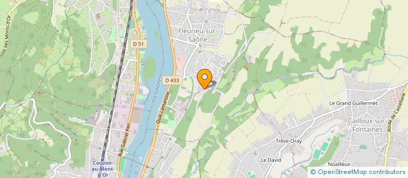 localisation de l'entreprise SCI JACMAN  FLEURIEU-SUR-SAONE