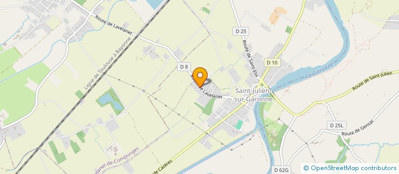 localisation de l'entreprise SCI JACMAR  SAINT-JULIEN-SUR-GARONNE