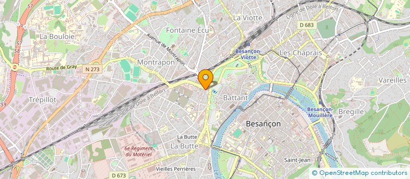 localisation de l'entreprise SCI JACMORIC  BESANCON