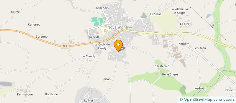 localisation de l'entreprise SCI JACN  NOYAL-PONTIVY