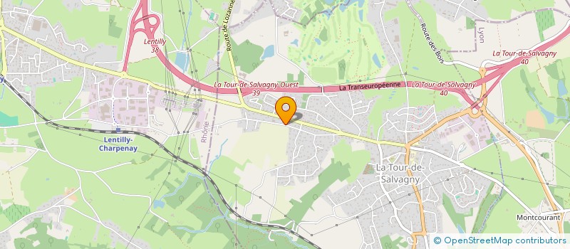 localisation de l'entreprise SCI JACNO  LA TOUR-DE-SALVAGNY