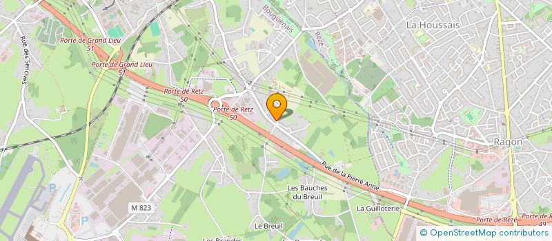 localisation de l'entreprise SCI JACO à BOUGUENAIS