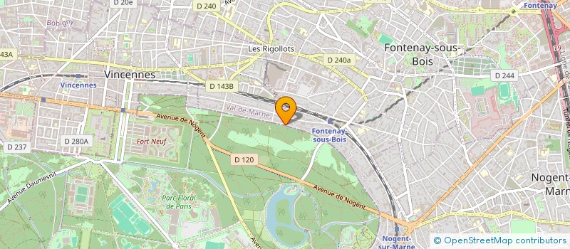 localisation de l'entreprise SCI JACO à FONTENAY-SOUS-BOIS