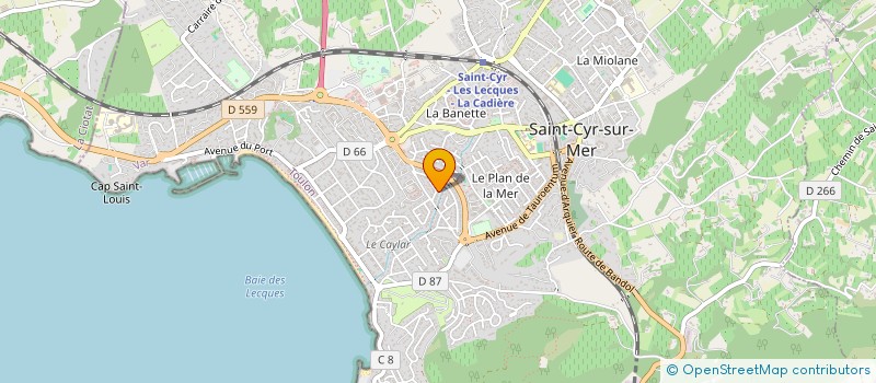localisation de l'entreprise SCI JACOB à SAINT-CYR-SUR-MER