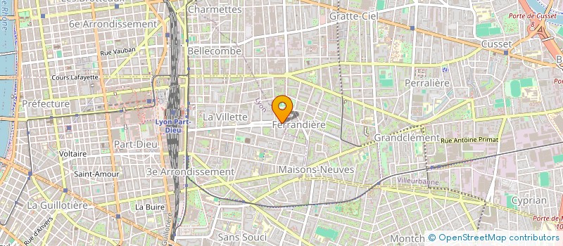 localisation de l'entreprise SCI JACOB  LYON