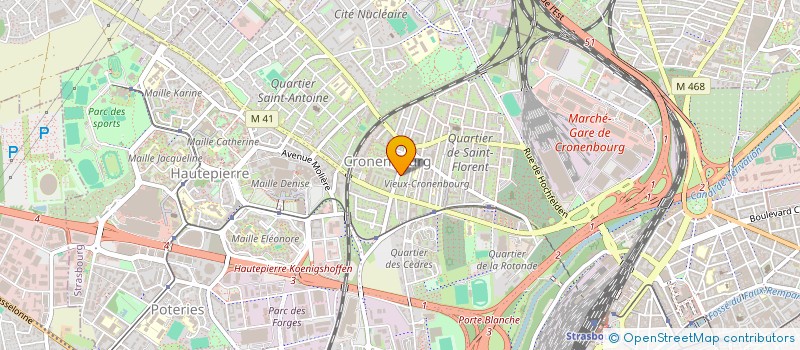 localisation de l'entreprise SCI JACOB à STRASBOURG