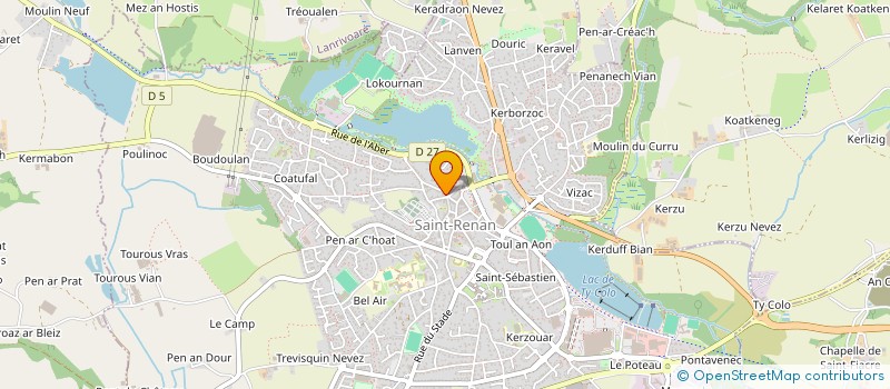 localisation de l'entreprise SCI JACOB  SAINT-RENAN