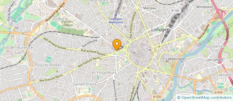 localisation de l'entreprise SCI JACOBACHEF à LIMOGES