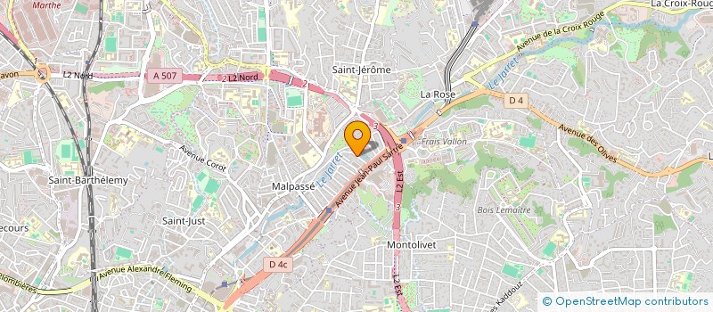 localisation de l'entreprise SCI JACOBSON à MARSEILLE 13EME