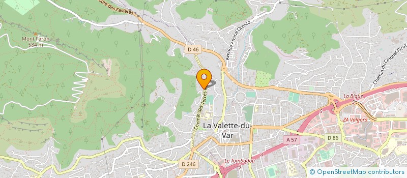 localisation de l'entreprise SCI JACODI à TOULON