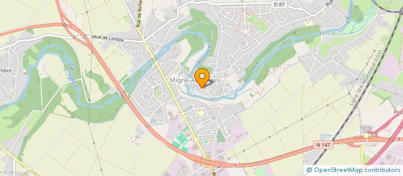 localisation de l'entreprise SCI JACOEUR  MIGNE-AUXANCES