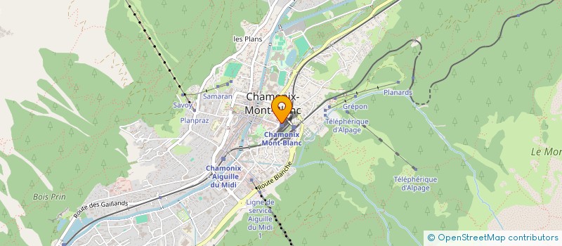 localisation de l'entreprise SCI JACON  CHAMONIX-MONT-BLANC