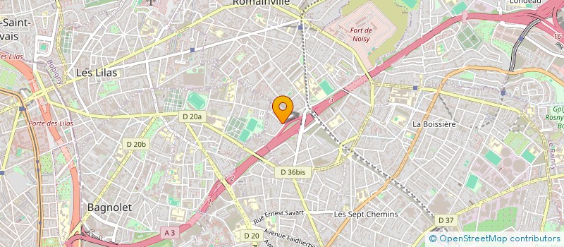 localisation de l'entreprise SCI JACOPS à ROMAINVILLE