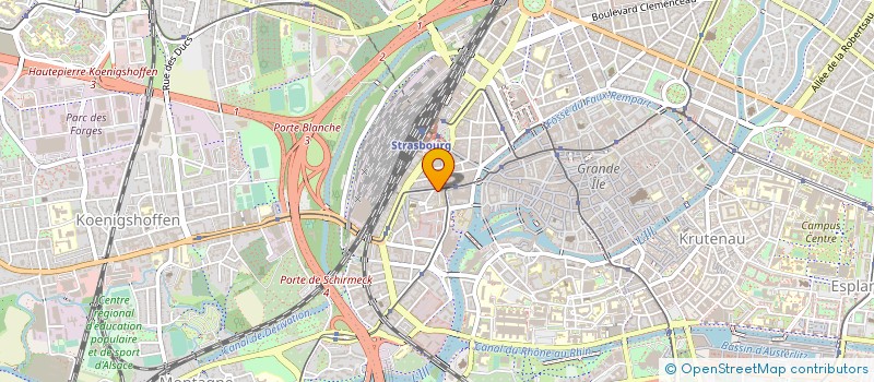 localisation de l'entreprise SCI JACORBEAU  STRASBOURG