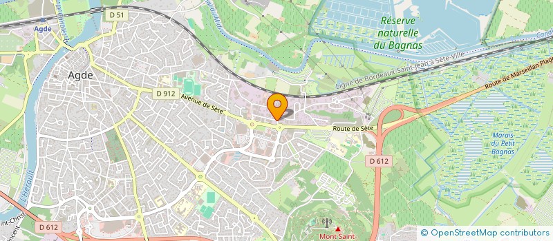 localisation de l'entreprise SCI JACOU  AGDE