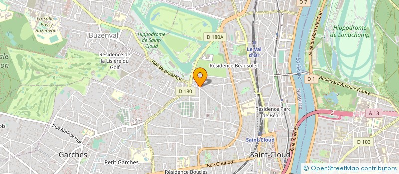 localisation de l'entreprise SCI JACOULET BUZENVAL à SAINT-CLOUD