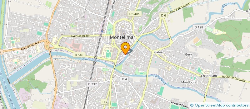 localisation de l'entreprise SCI JACPHI 2 à MONTELIMAR