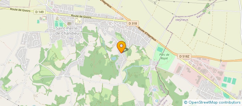 localisation de l'entreprise SCI JACPOT  SAINT-PIERRE-DE-CHANDIEU