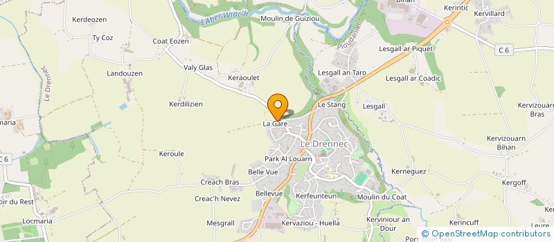 localisation de l'entreprise SCI JACQ  PLABENNEC