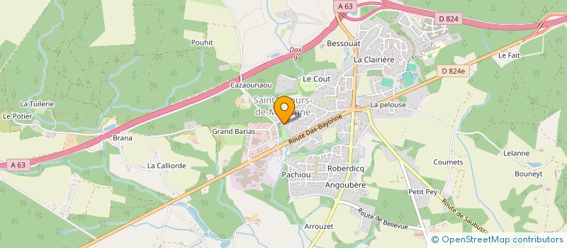 localisation de l'entreprise SCI JACQIMMO à SAINT-GEOURS-DE-MAREMNE