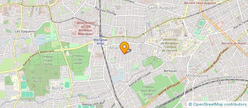 localisation de l'entreprise SCI JACQMIN  MERIGNAC