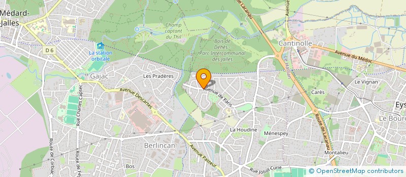 localisation de l'entreprise SCI JACQUAR  LE HAILLAN