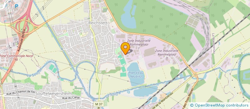 localisation de l'entreprise SCI JACQUARD  REICHSTETT