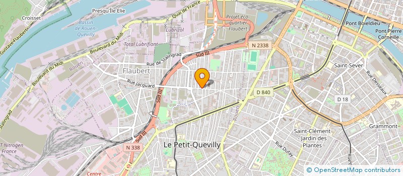 localisation de l'entreprise SCI JACQUARD à LE PETIT-QUEVILLY
