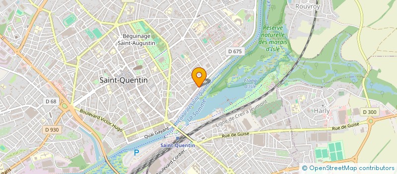 localisation de l'entreprise SCI JACQUART à SAINT-QUENTIN