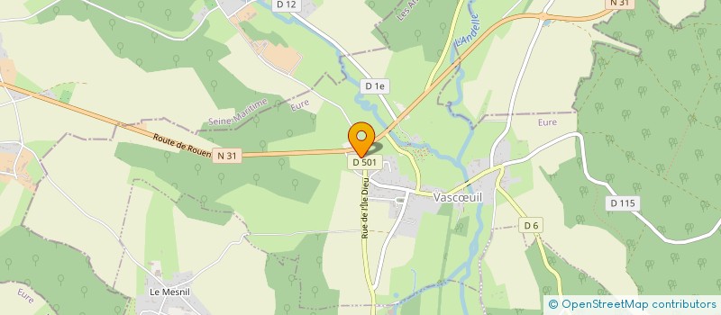 localisation de l'entreprise SCI JACQUART  VASCUIL