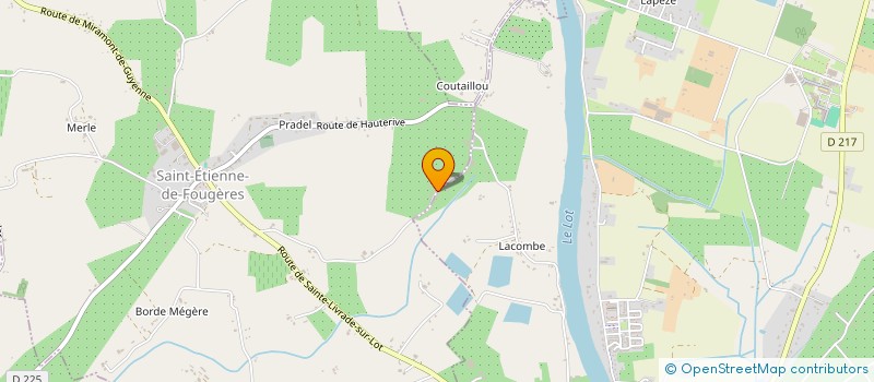 localisation de l'entreprise SCI JACQUELINE  SAINT ETIENNE DE FOUGERES