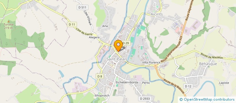 localisation de l'entreprise SCI JACQUELINE  SAINT-PALAIS