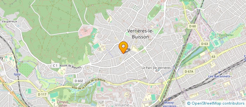 localisation de l'entreprise SCI JACQUELINE M à VERRIERES-LE-BUISSON